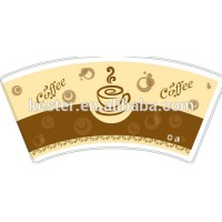 Fashionable 3oz single pe Paper fan for Coffee