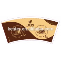 2016 new design pe coated Paper Fan for Coffee